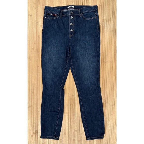 Tommy Hilfiger Jeans Women 14 32/27.5 Ultra High Rise Skinny Button Fly Stretch - Picture 3 of 8